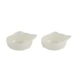 Whisker City® Melamine Cat Head Double Diner Cat Bowl, 1-cup - Image 3