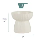 Whisker City® Boho Ivy Raised Cat Bowl, 1.25-cup - Image 2