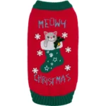 Merry & Bright® Meowy Holiday Cat Sweater - Image 2