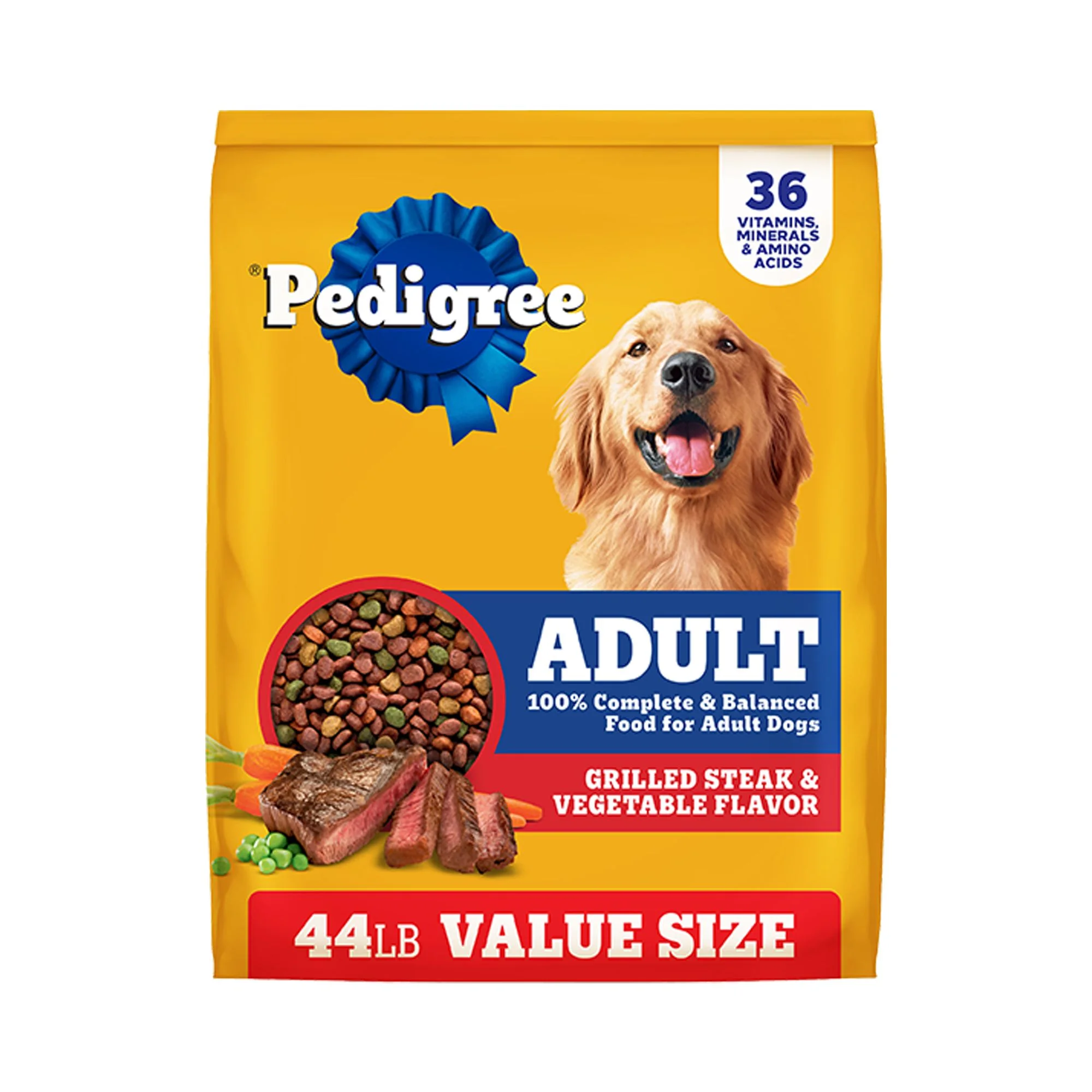PedigreeĀ® Complete Nutrition Adult Dry Dog Food - Steak & Vegetables PedigreeĀ® Complete Nutrition Adult Dry Dog Food - Steak & Vegetables - Image 1
