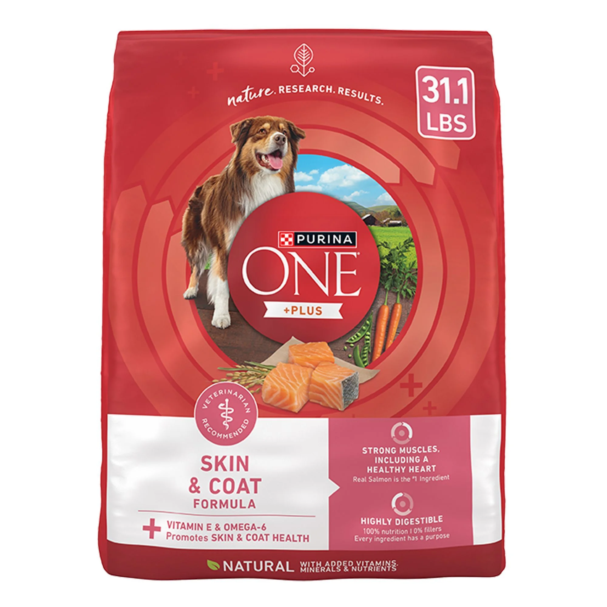 Purina ONE® +Plus SmartBlend Adult Dog Dry Food - Salmon, No Artificial Preservatives, With Vitamins Purina ONE® +Plus SmartBlend Adult Dog Dry Food - Salmon, No Artificial Preservatives, With Vitamins - Image 1