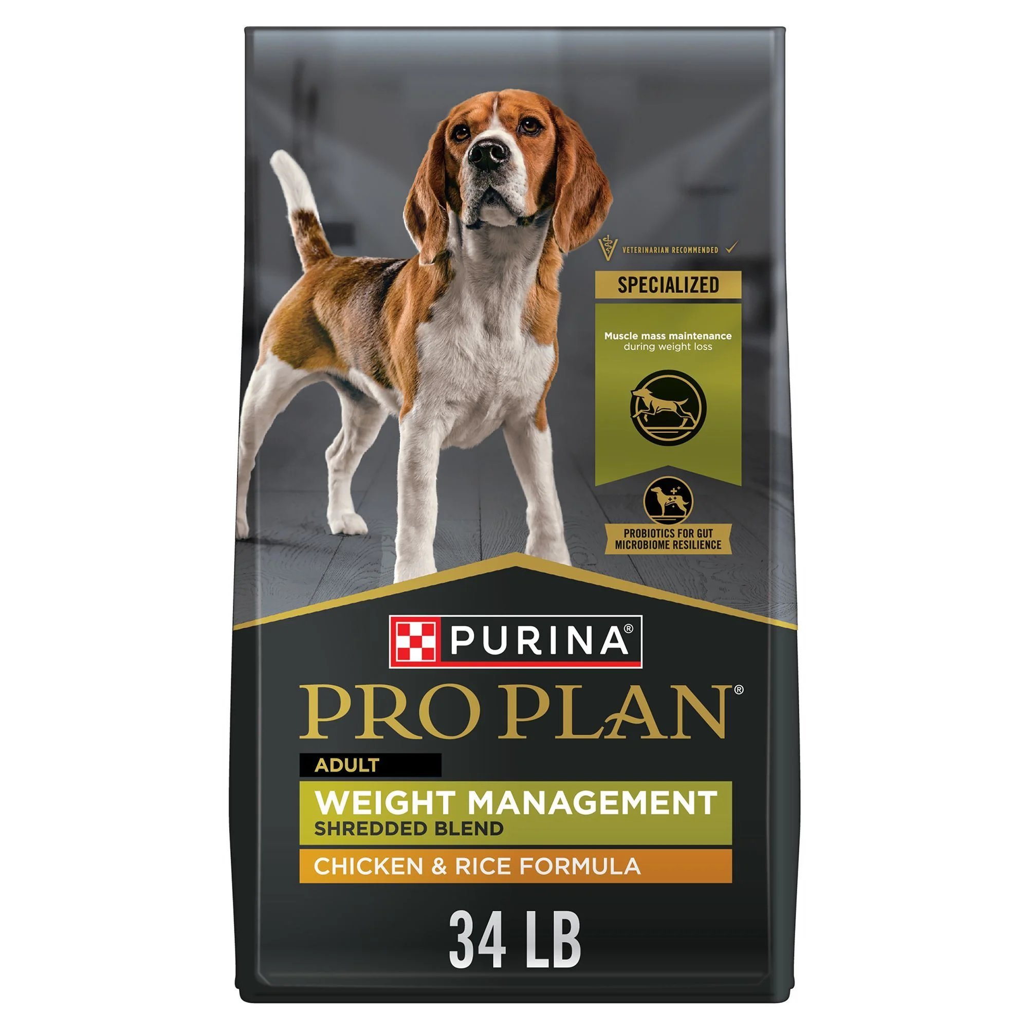 Purina Pro Plan Weight Management Shredded Blend Adult Dry Dog Food - Chicken & Rice Purina Pro Plan Weight Management Shredded Blend Adult Dry Dog Food - Chicken & Rice - Image 1