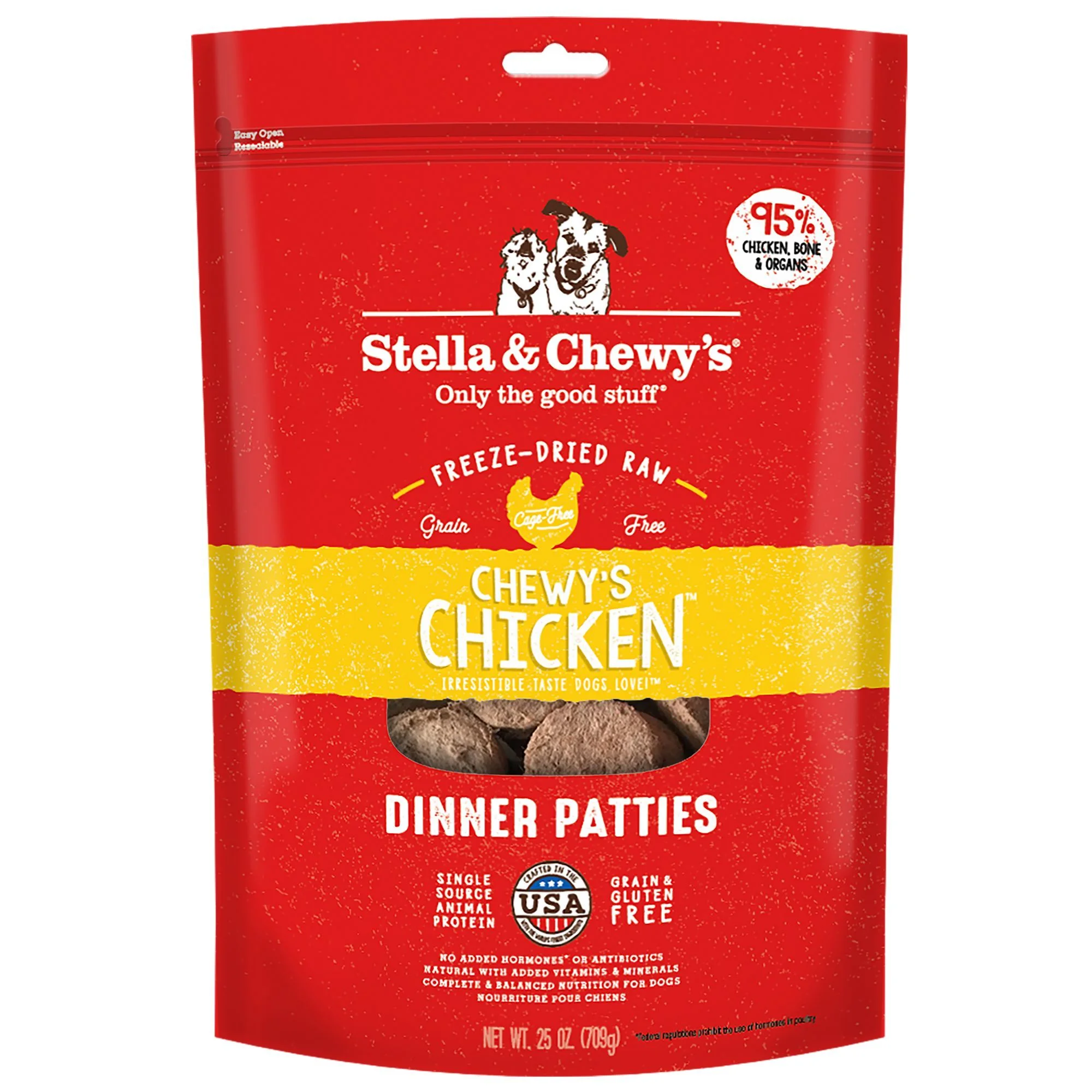 Stella & Chewy's Freeze-Dried Raw Dinner Patties All Life Stages Dry Dog Food - Chewy's Chicken Stella & Chewy's Freeze-Dried Raw Dinner Patties All Life Stages Dry Dog Food - Chewy's Chicken - Image 1